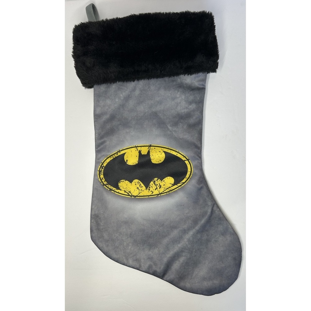 Batman‎ Holiday Christmas Stocking Sock 7x 16" Superhero Decoration
